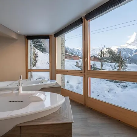 펜션 Riede With Spectacular Matterhorn Views 체르마트
